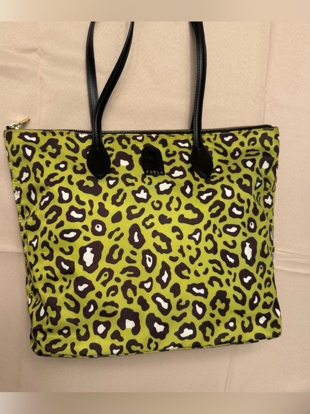 Furla leopard tote